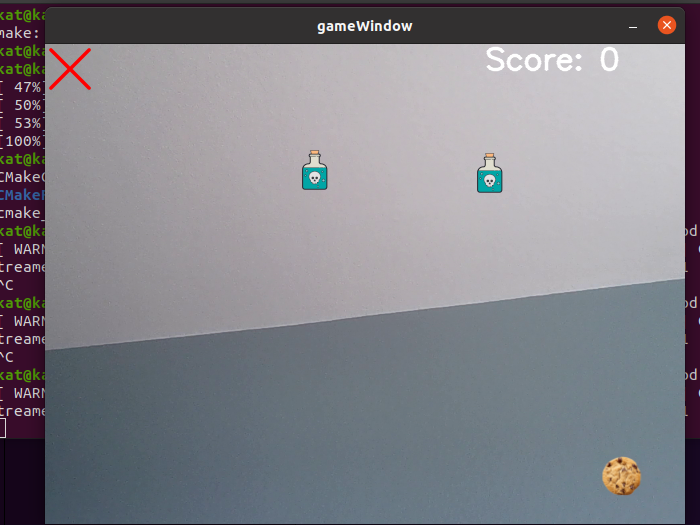 Game Screen With Food